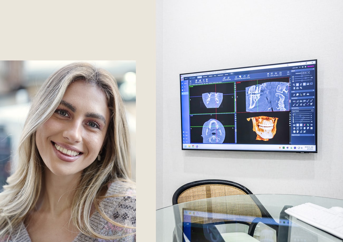 Smile-Haven-Dental-Studio-offers-a-comprehensive-range-of-services Man and woman at the dentist in St. Charles IL