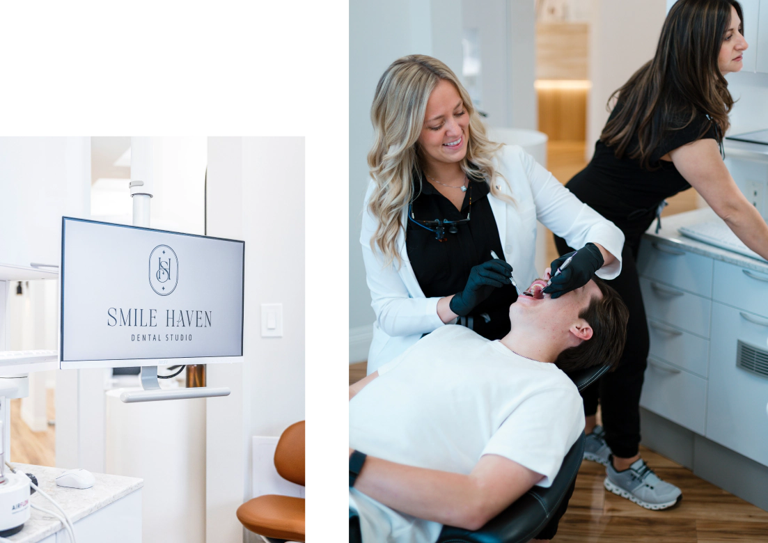 People At the dentist in St. Charles IL